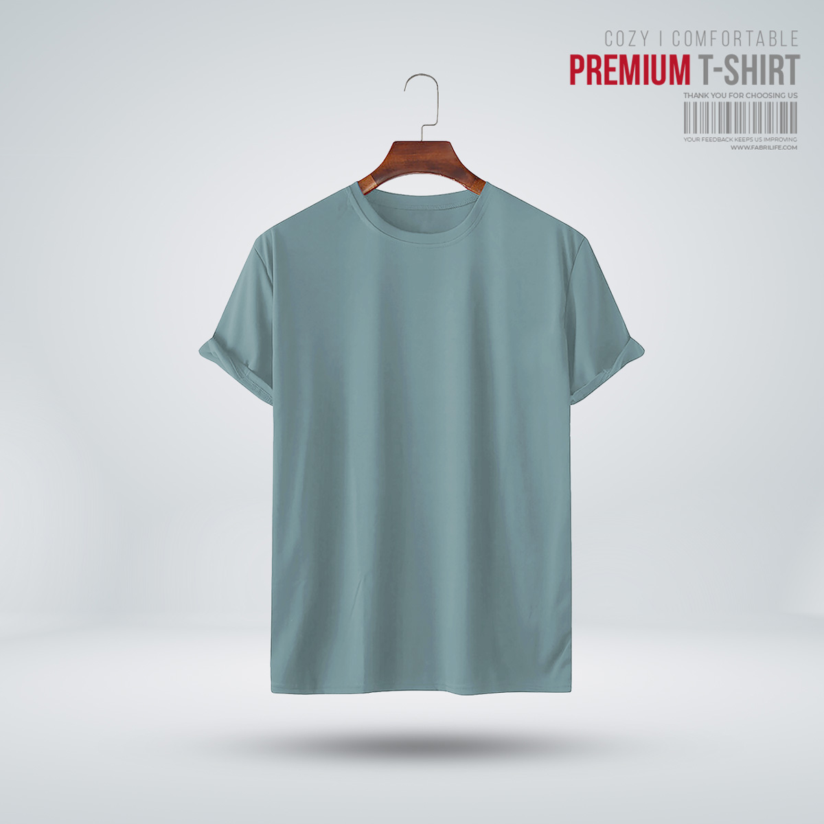 Mens Premium Blank T-shirt - Stormy Sea