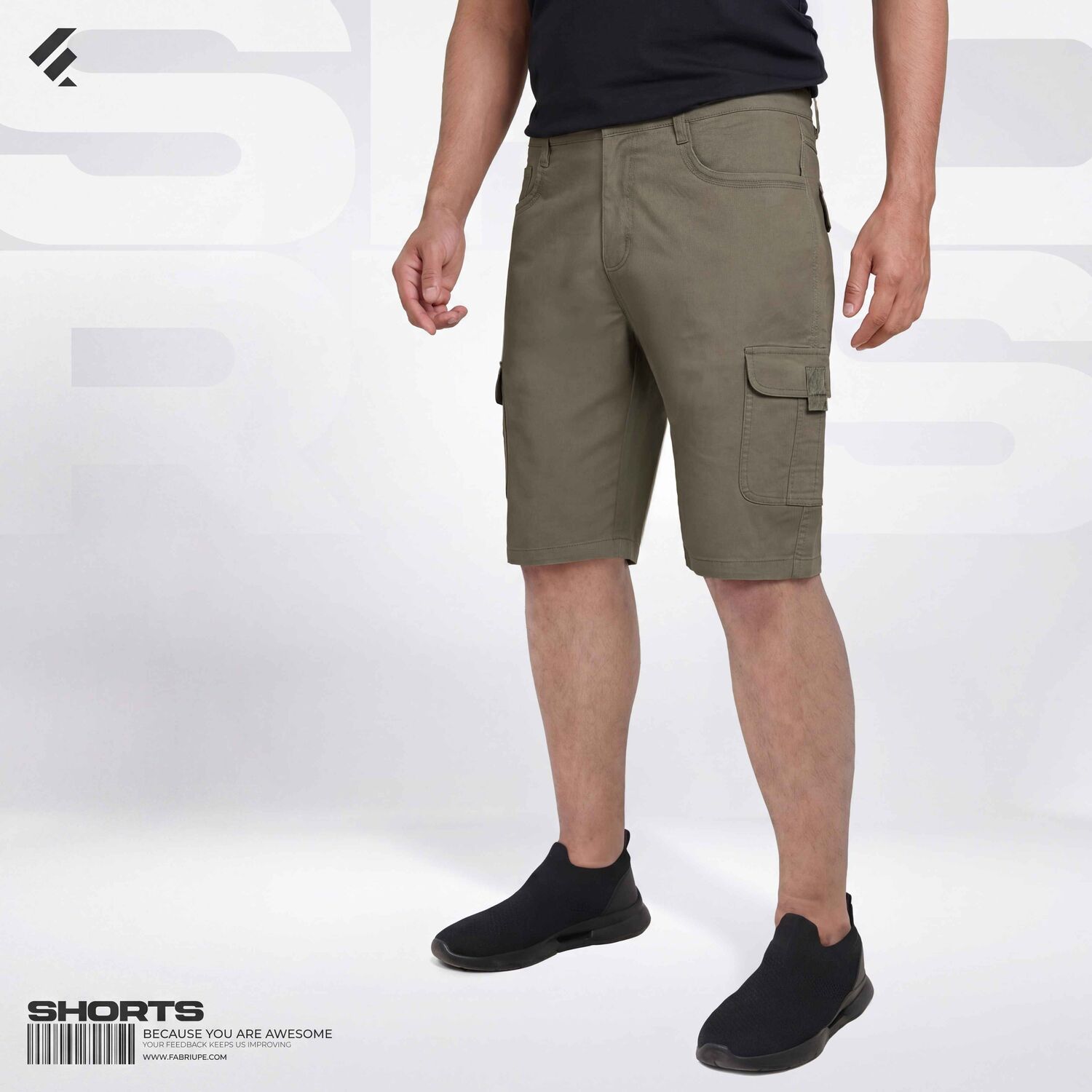 Mens Premium Bermuda Cargo Shorts - Scout