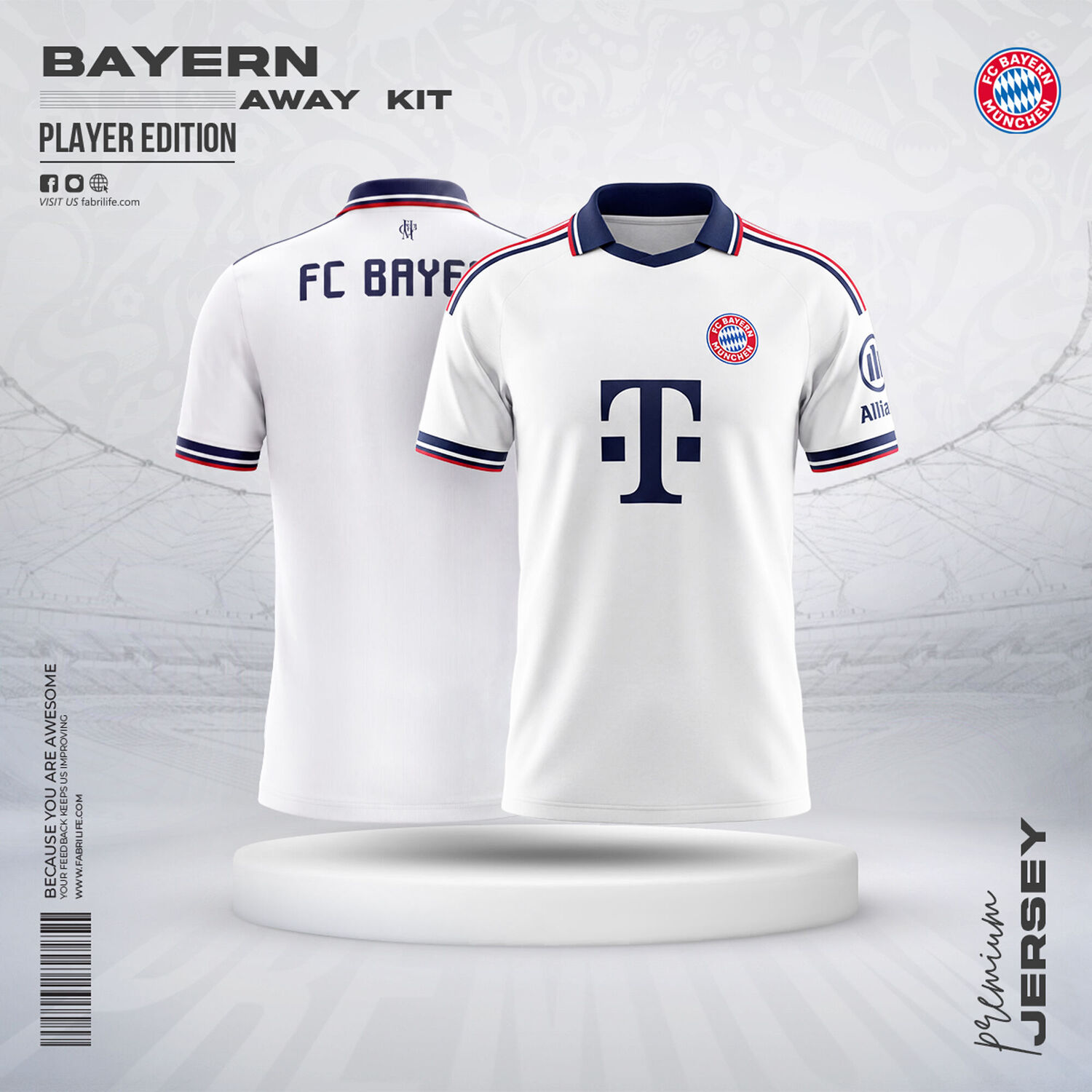 Bayern Munich 26/27 Away Jersey - Player Edition